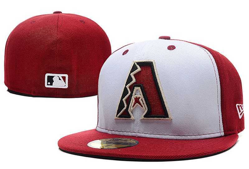 Diamondbacks Team Logo White Red Fitted Hat LX,We sell and wholesale Diamondbacks Team Logo White Red Fitted Hat LX on line form chian!